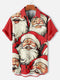 Men's Christmas Funny Graphic Short Sleeve Hawaiian Shirt